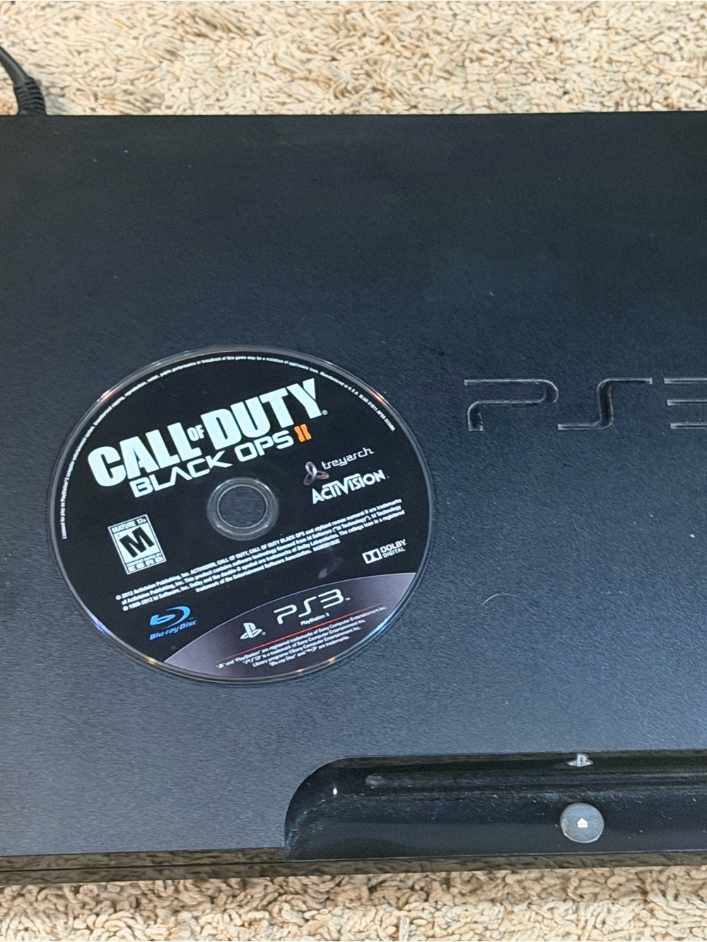 PlayStation 3 Slim 120GB Black 2001A  Console Only Tested & Working *READ*